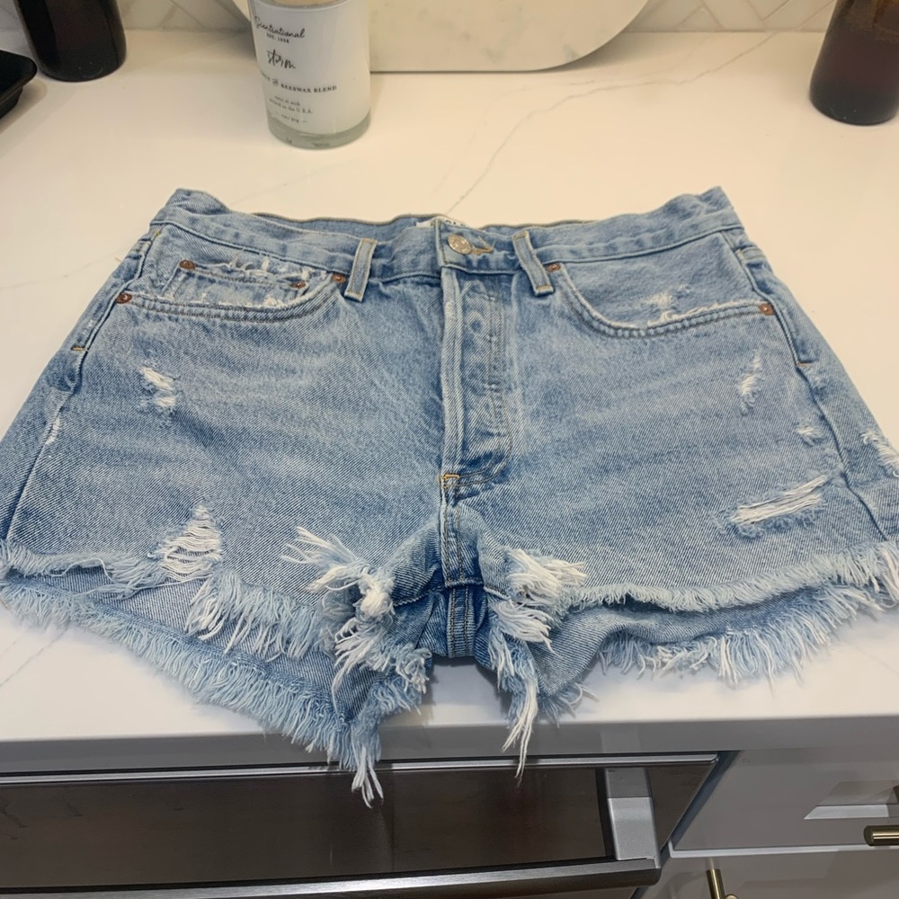 Agolde Parker distressed shorts